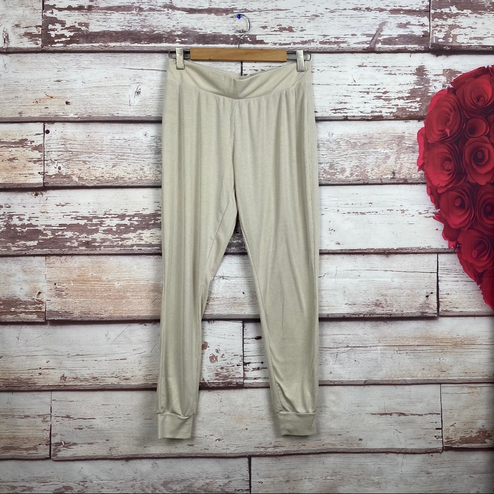 Victoria’s Secret ribbed pajama nude jogger